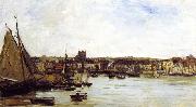 Charles-Francois Daubigny Port of Dieppe oil painting picture wholesale